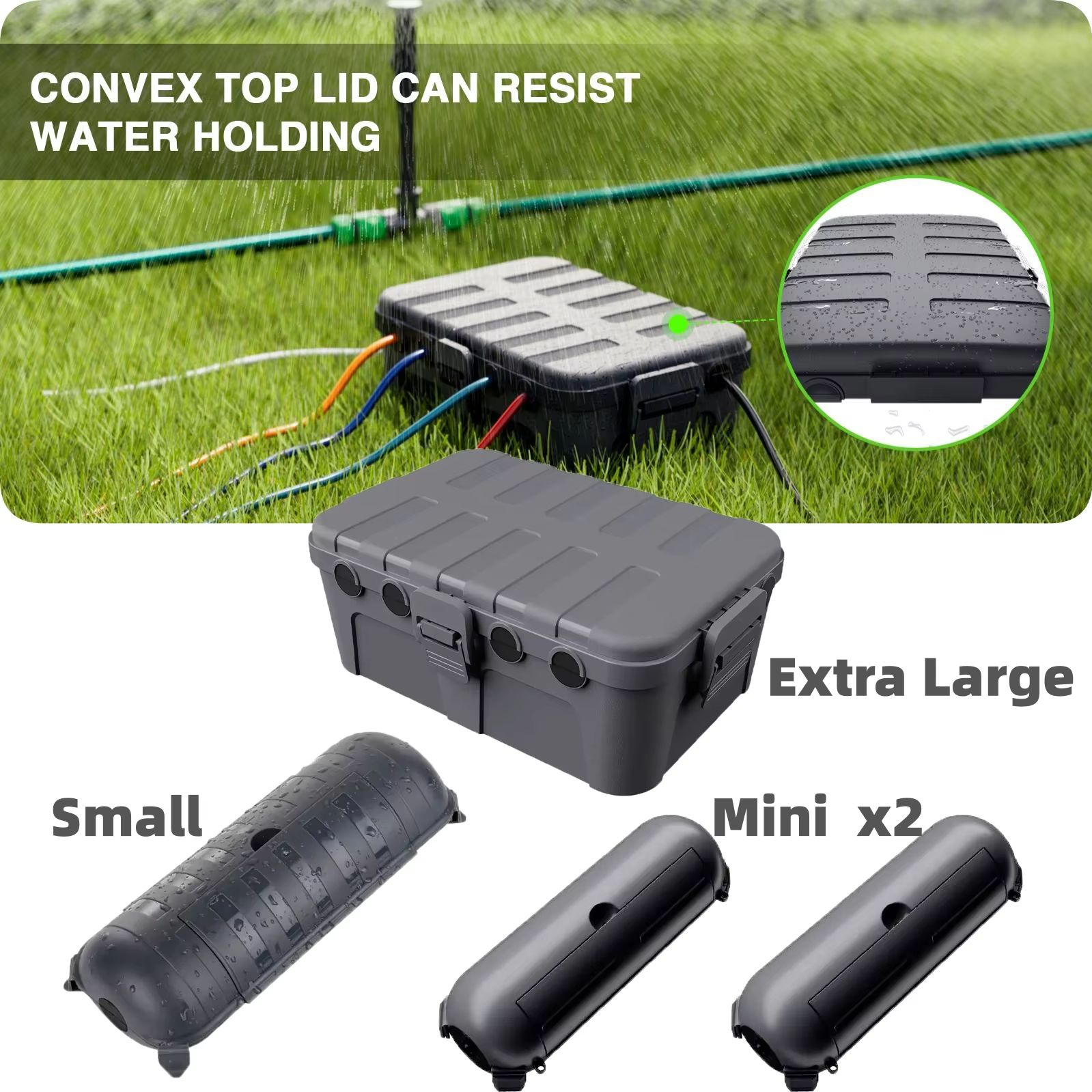Outdoor Power Point Cover - Large Weatherproof Outdoor Electrical Box Cable