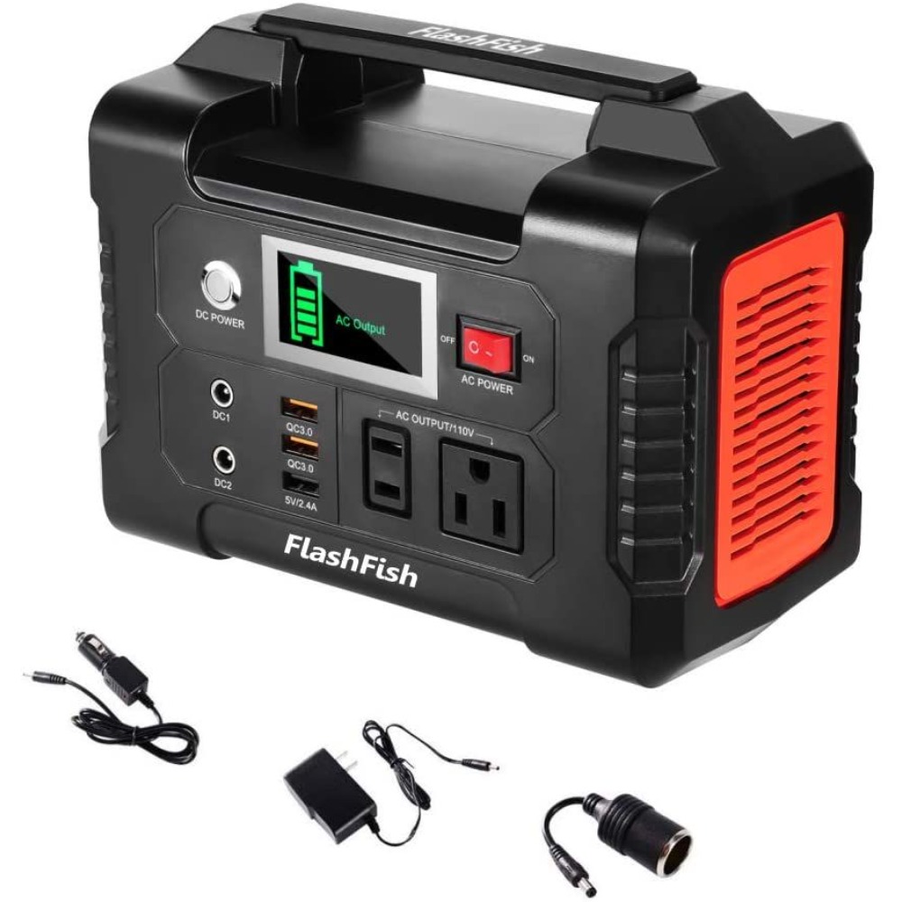 Outdoor Usb Power Outlet - 200W Portable Power Station,FlashFish 40800mAh Solar