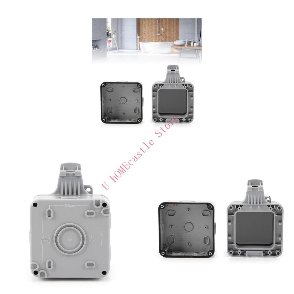 Outdoor Power Outlet Waterproof - 63HF Single Waterproof Wall Switches Socket