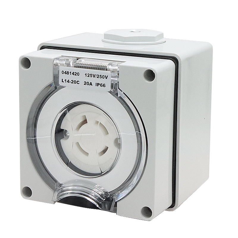 Outdoor Power Outlet Waterproof - 125/250V 20A Generator RV Power Inlet
