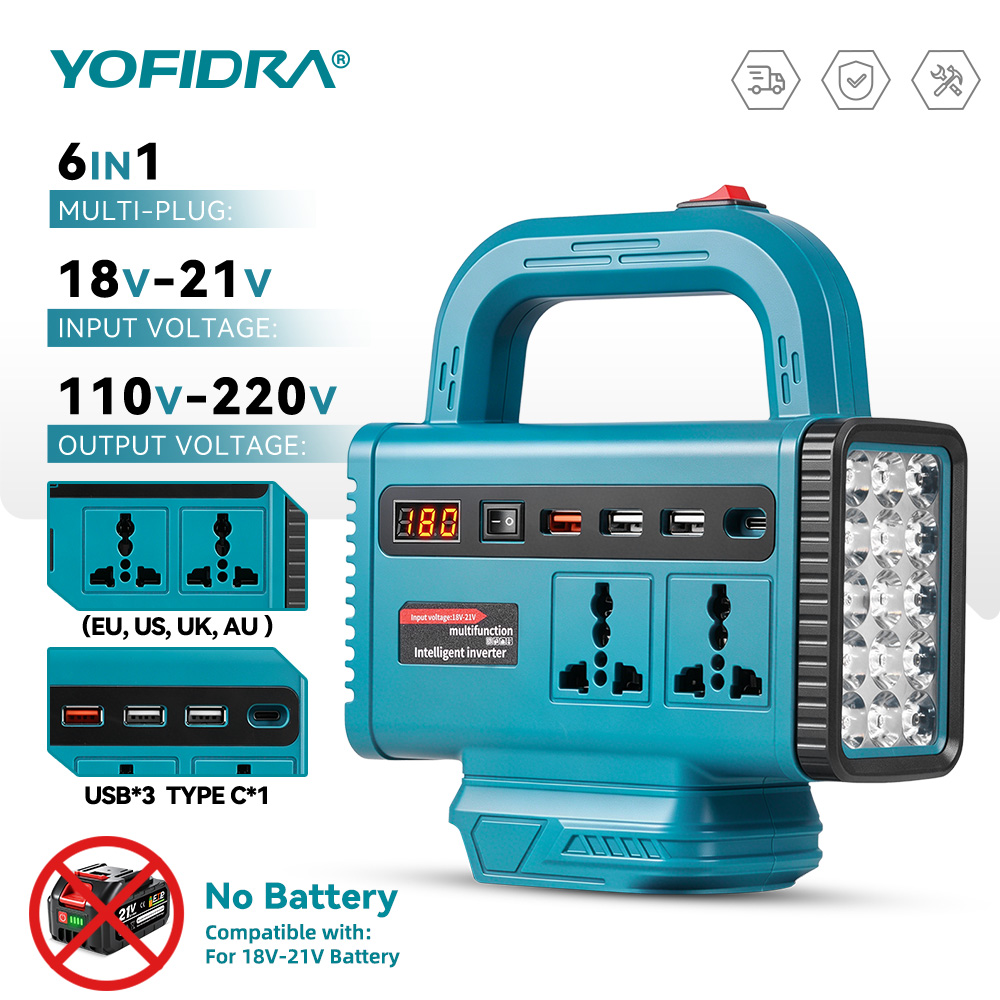 Outdoor Usb Power Outlet - YOFIDRA 220V Portable Power Inverter Outdoor