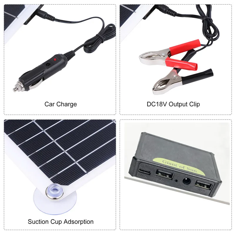 200W Solar Power System Set Du - Outdoor Usb Power Outlet review and price