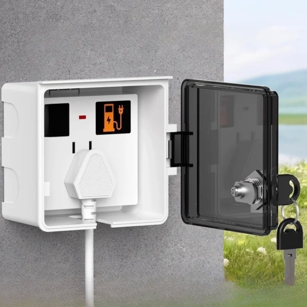 1Pcs 86 Type Lockable Socket W - Outdoor Power Point Cover review and price