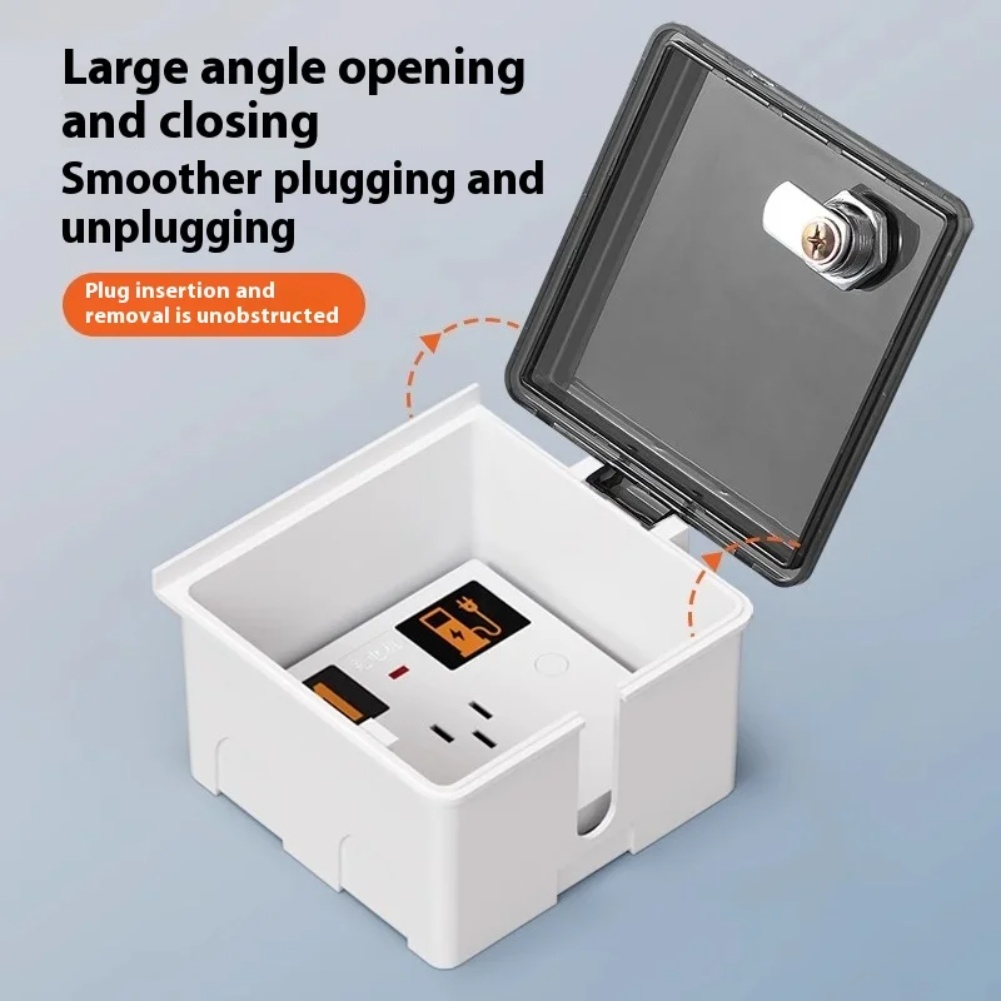 1Pcs 86 Type Lockable Socket W - Outdoor Power Point Cover review and price