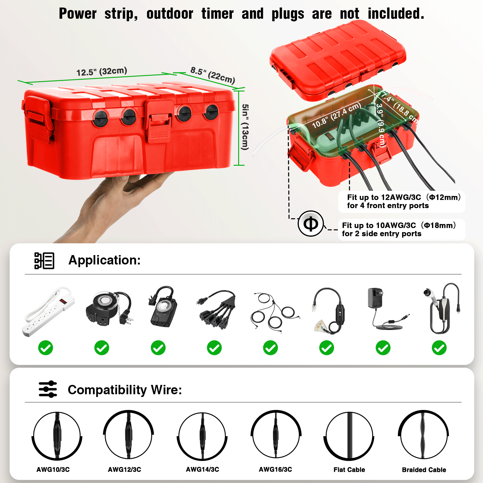 Weatherproof IP54 Outdoor Exte - Outdoor Power Outlet Waterproof review and price