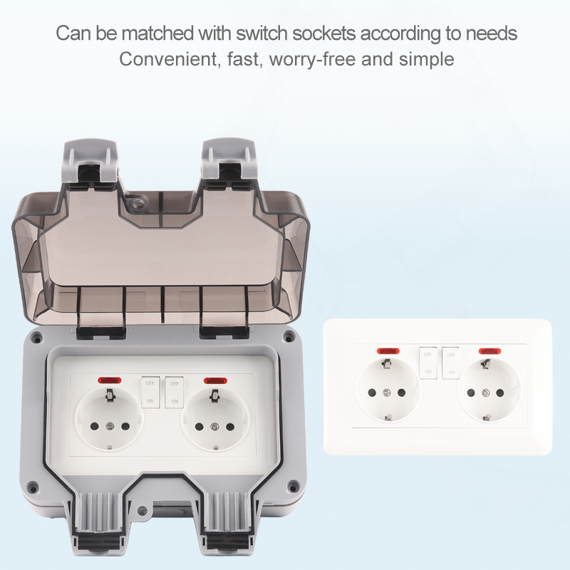 IP66 EU Germany Standard Water - Outdoor Power Outlet Waterproof review and price
