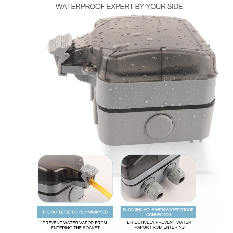 IP66 EU Germany Standard Water - Outdoor Power Outlet Waterproof review and price