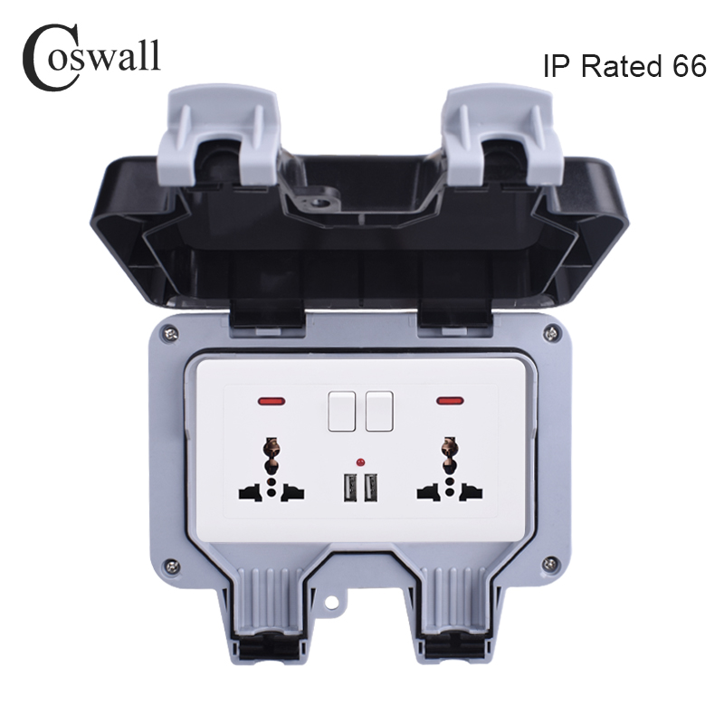 Coswall IP66 Weatherproof Wate - Outdoor Usb Power Outlet review and price