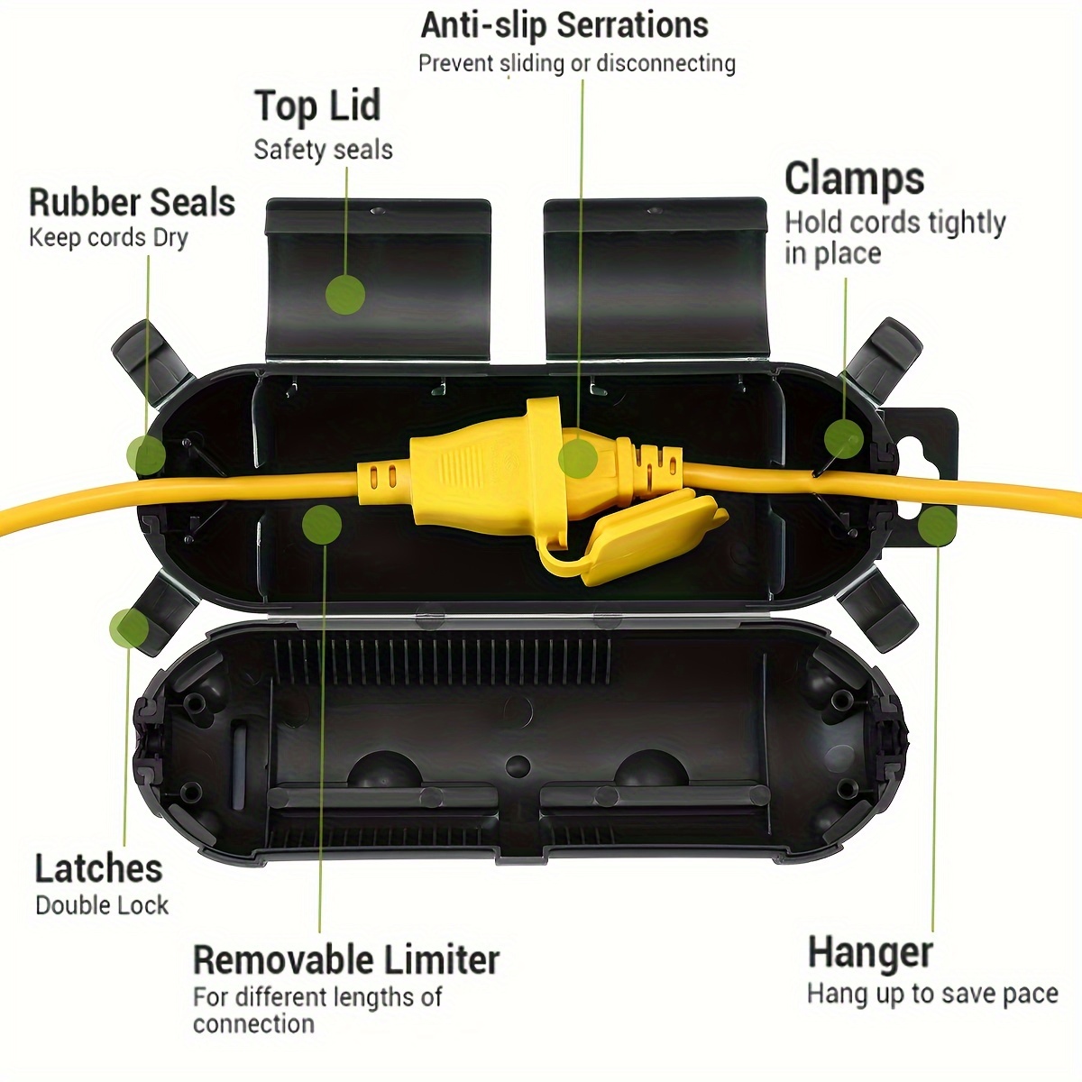 Extension Cord Plug Connection - Outdoor Power Point Cover review and price