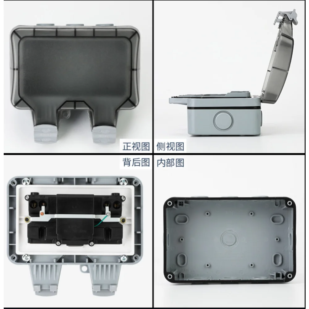 EU KR Outdoor Wall Waterproof  - Outdoor Power Outlet Waterproof review and price