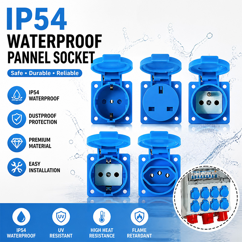 IP54 16A Waterproof Industrial - Outdoor Power Outlet Waterproof review and price