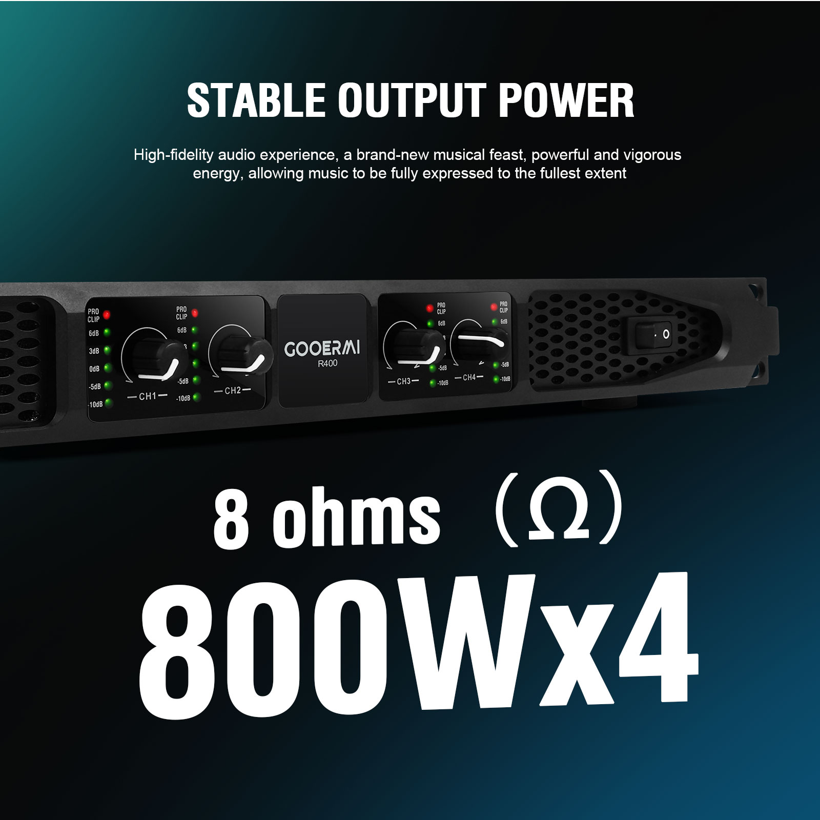 GOOERMI R200/R400 1000W Profes - Outdoor Power Amplifier review and price