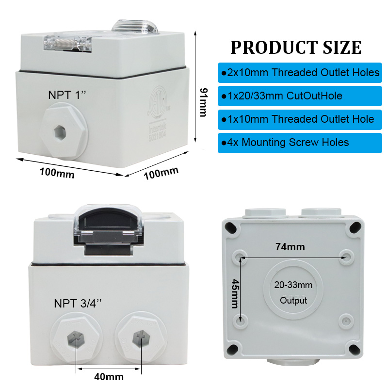 125/250V 20A Generator RV Powe - Outdoor Power Outlet Waterproof review and price