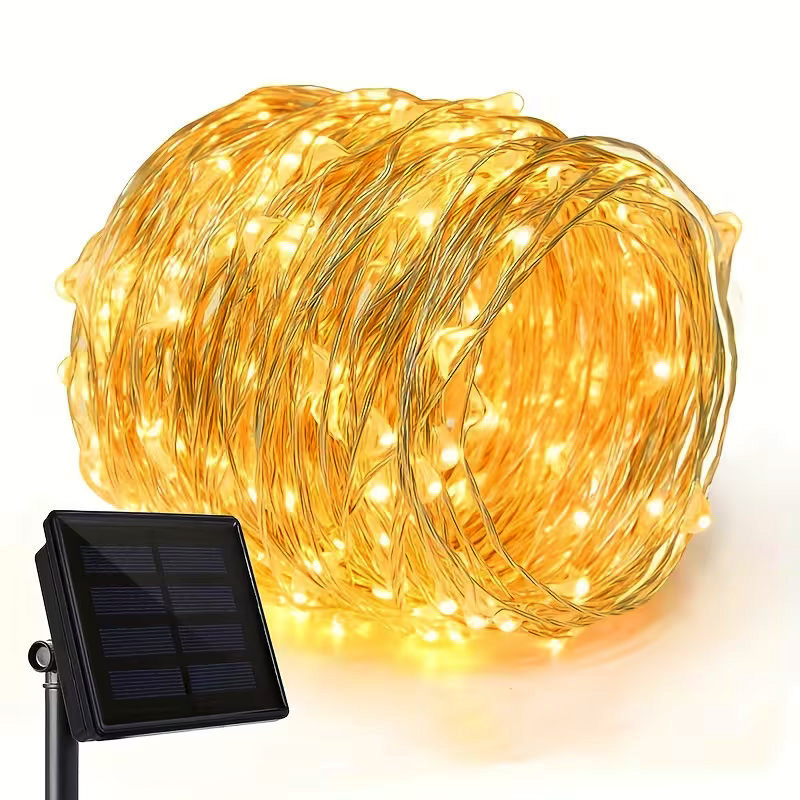 Solar Power LED Garland 8 Mode - Outdoor Power And Plant review and price