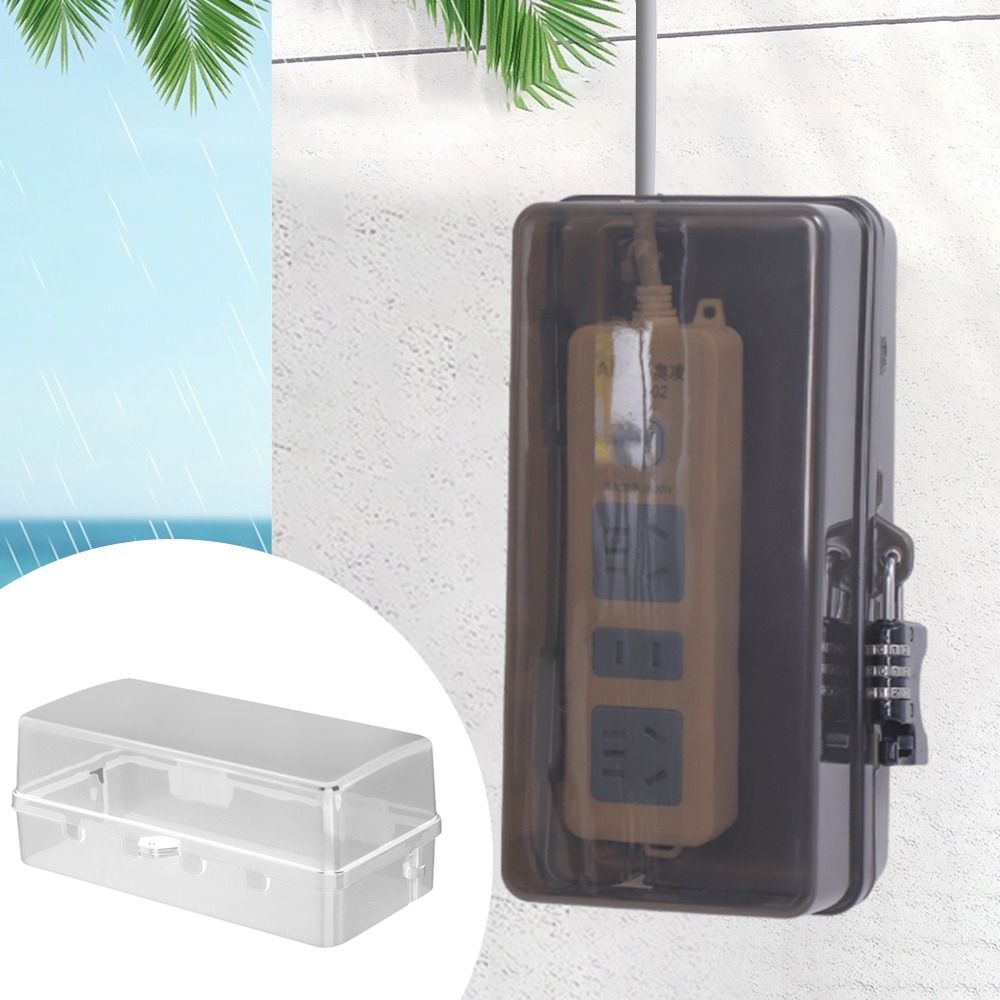 Portable Plastic Plug Box Anti - Outdoor Power Outlet Waterproof review and price